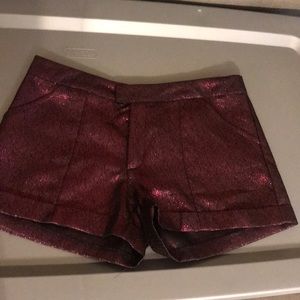 Metallic shorts